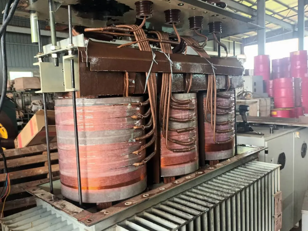 Transformer core and windings under repair inside the KTM Transformers workshop.