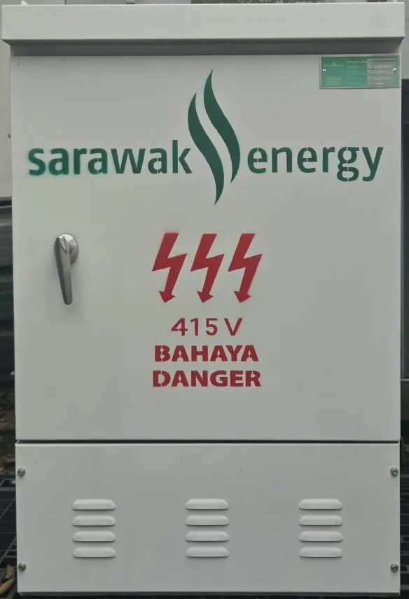 A Sarawak Energy 415V meter cabinet fabricated by KTM Transformers.